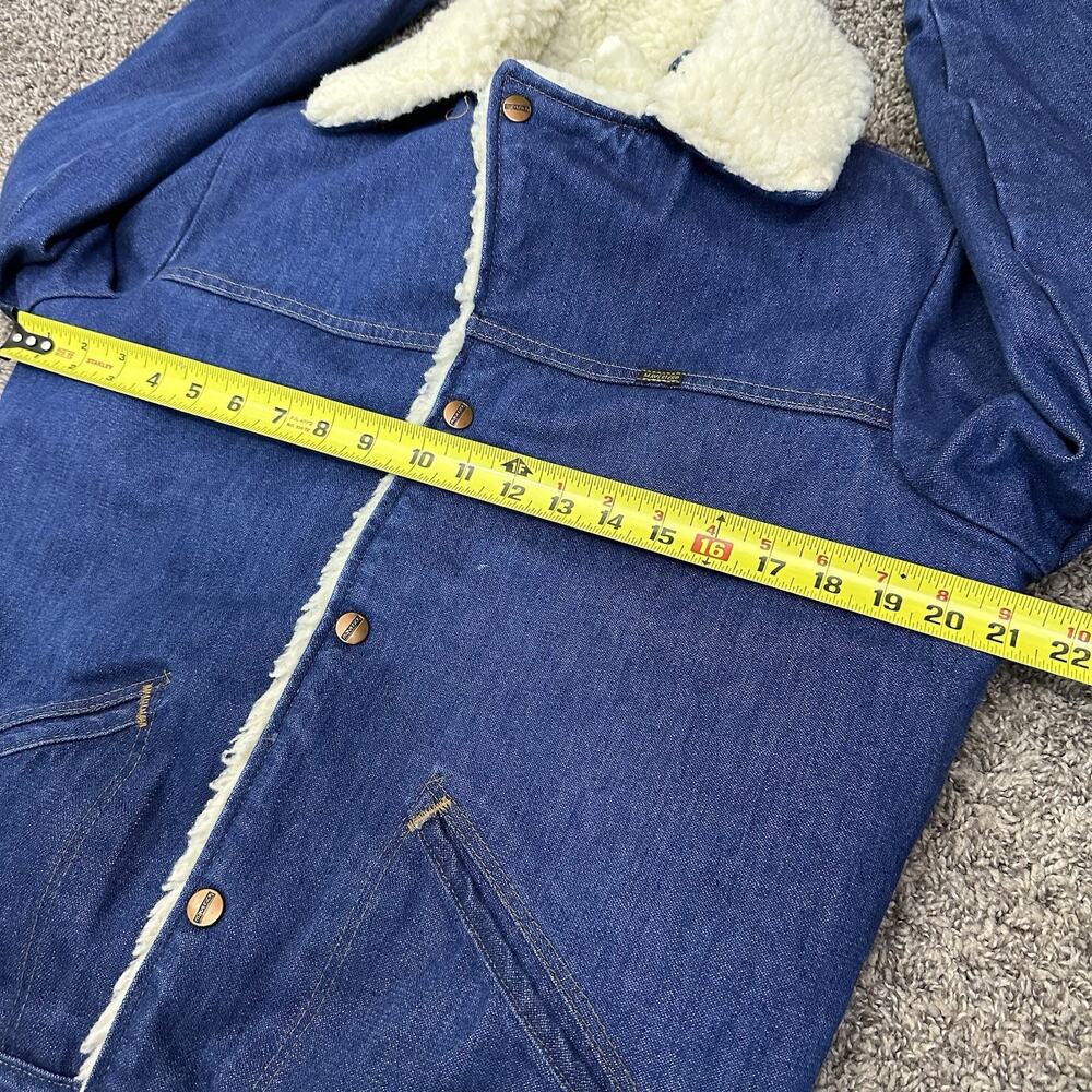 Vintage Maverick Ranch Coat Mens Size Small Denim… - image 5